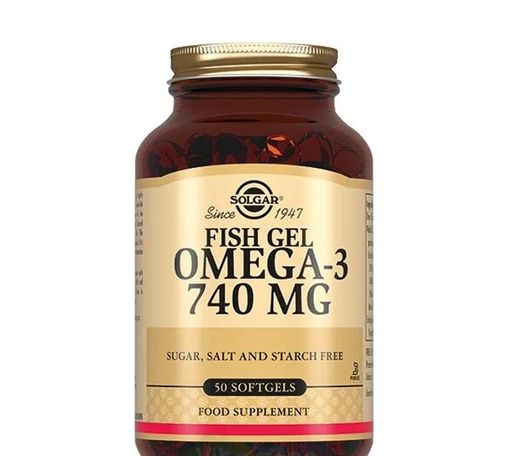 Solgar Рыбный жир Омега-3, 740 мг, капсулы, 50 шт.
