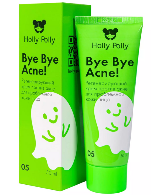 Holly Polly Регенерирующий крем Bye Bye Acne!, крем, против акне и воспалений, 50 мл, 1 шт.