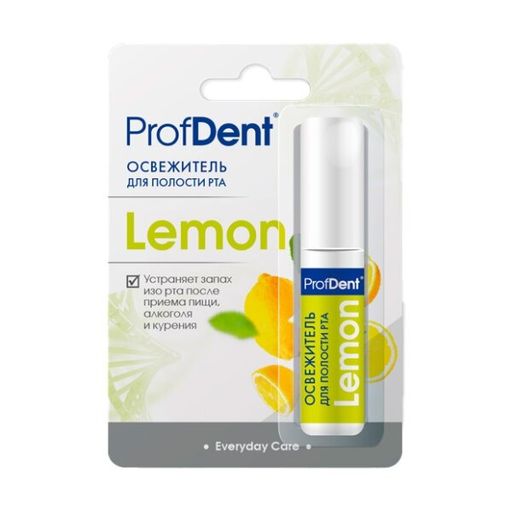 ProfDent освежитель для полости рта Лимон, раствор для обработки полости рта, 10 мл, 1 шт.