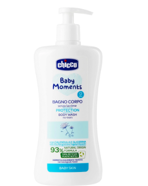 Chicco Baby moments Пена для ванны без слез Protection, для детей с рождения, пена для ванн, 500 мл, 1 шт.