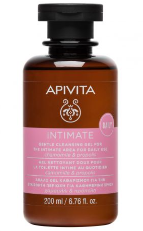 Apivita Intimate Гель мягкий для интимной гигиены, Ромашка и Прополис, 200 мл, 1 шт.
