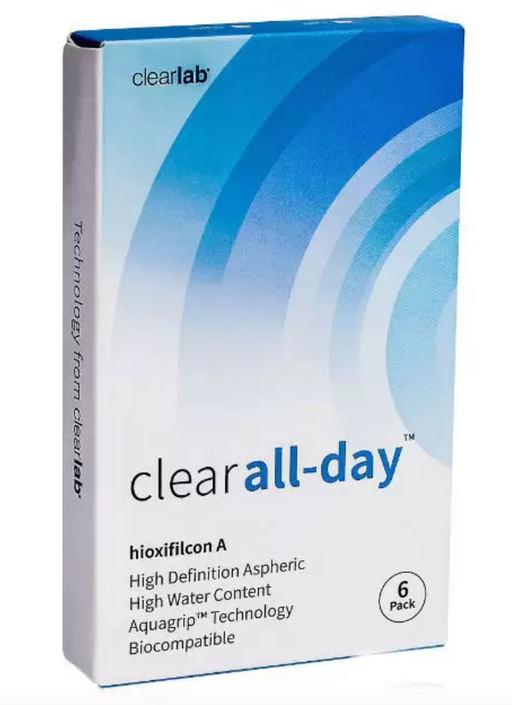ClearLab Clear All-Day Линзы контактные, BC=8.6 d=14.2, D(-4.25), 6 шт.
