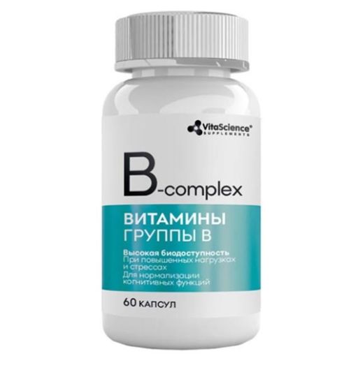 Vitascience B-комплекс Витамины группы В, капсулы, 60 шт.