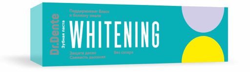 Dr. Dente Зубная паста Whitening, паста зубная, 130 г, 1 шт.