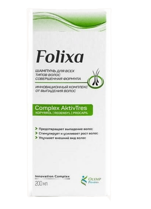 Folixa Шампунь для всех типов волос, шампунь, для всех типов волос, 200 мл, 1 шт.
