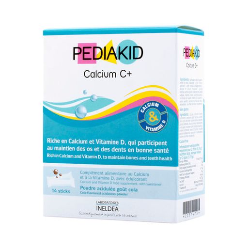 Pediakid Calcium C plus, порошок, со вкусом колы, 14 шт.