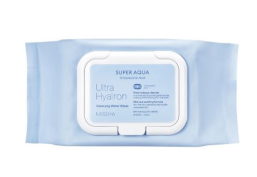 Missha Aqua Ultra Hyalron Салфетки для умывания и снятия макияжа, 30 шт.