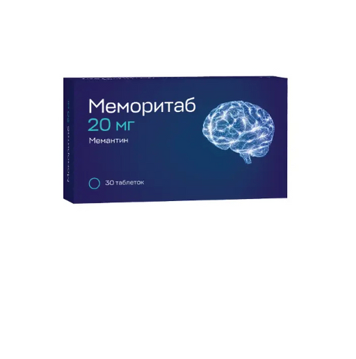 Меморитаб, 10 мг, таблетки диспергируемые, 90 шт.  по цене от .