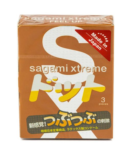 Sagami Xtreme Feel Up Презервативы, с точками, 3 шт.