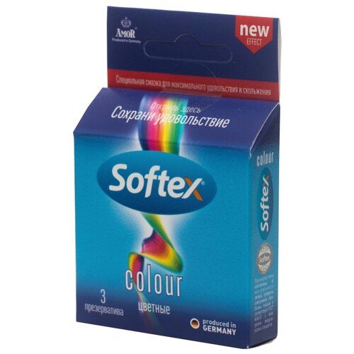 Презервативы Софтекс/Softex Colour цветные, презервативы, цветные, 3 шт.