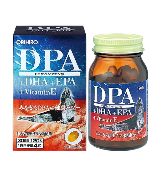 Orihiro Омега-3 жирные кислоты DPA+DHA+EPA, капсулы, 120 шт.