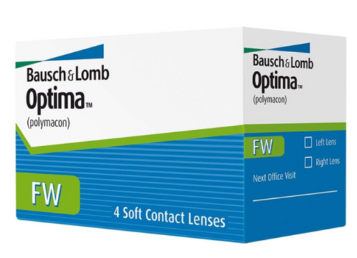 Bausch&Lomb Optima FW Контактные линзы плановой замены, BC=8,7 d=14,0, D(-4.25), стерильно, 4 шт.