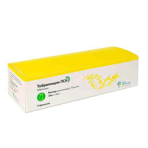 Тобрамицин-Гобби, 60 мг/мл, раствор для ингаляций, 5 мл, 56 шт.  .