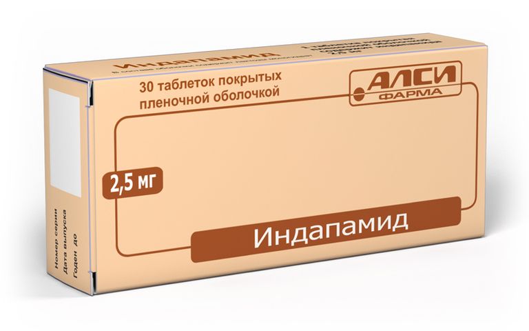 СР-Индамед, 1.5 мг, таблетки с контролируемым высвобождением, покрытые .
