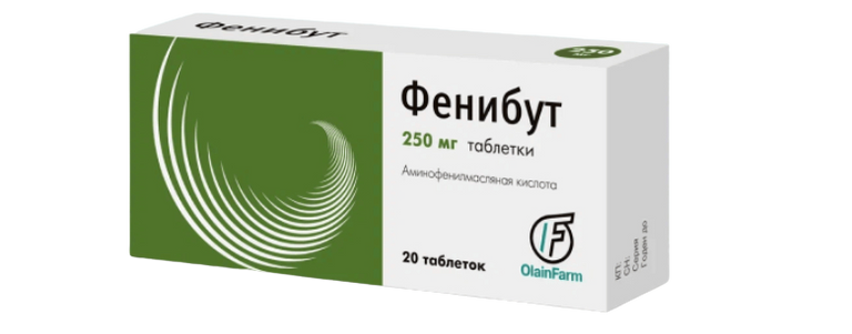 Фенибут, 250 мг, таблетки, 20 шт.  по цене от 140 руб. в Санкт .