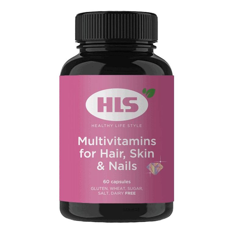 HLS Multivitamins 60. ХЛС мультивитамины для кожи волос и ногтей капс.№60. HLS мультивитамины. HLS Multivitamins 60 капсул оранжевый.
